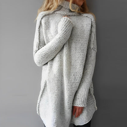 Langer Übergroßer Strickpullover Für Damen