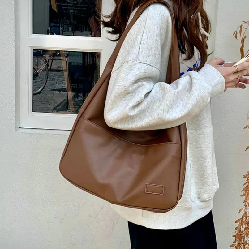 Modern Spacious Vegan Leather Tote for Women