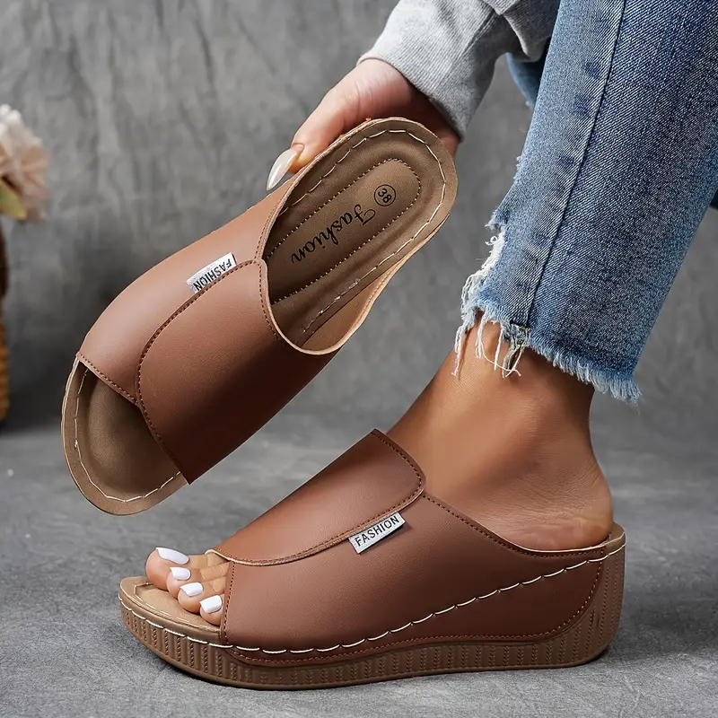Women’s Orthopedic Arch Support Slip On Sandals with Cushioned Sole