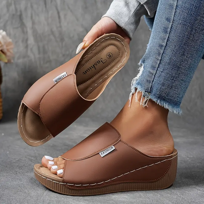Women’s Orthopedic Arch Support Slip On Sandals with Cushioned Sole