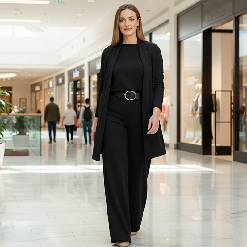Refined Elegant Three-Piece Suit Set for Women