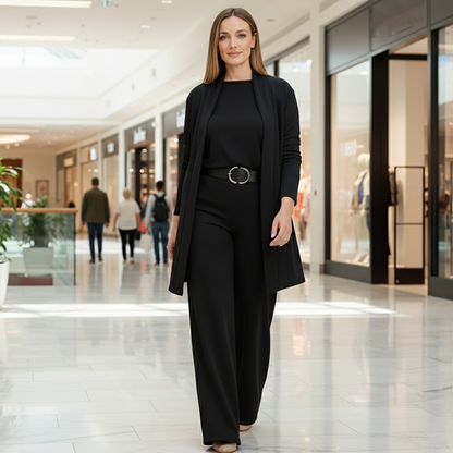 Refined Elegant Three-Piece Suit Set for Women