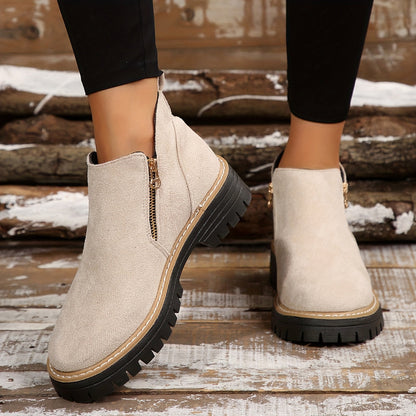 Women’s Orthopedic Ankle Boots with Easy-Zip Support