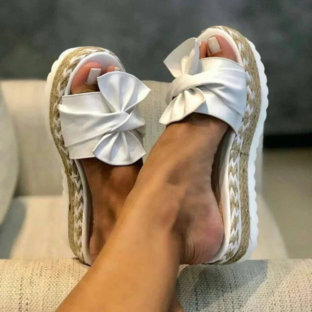 Maribel | Women’s Orthopedic Bow Platform Slides