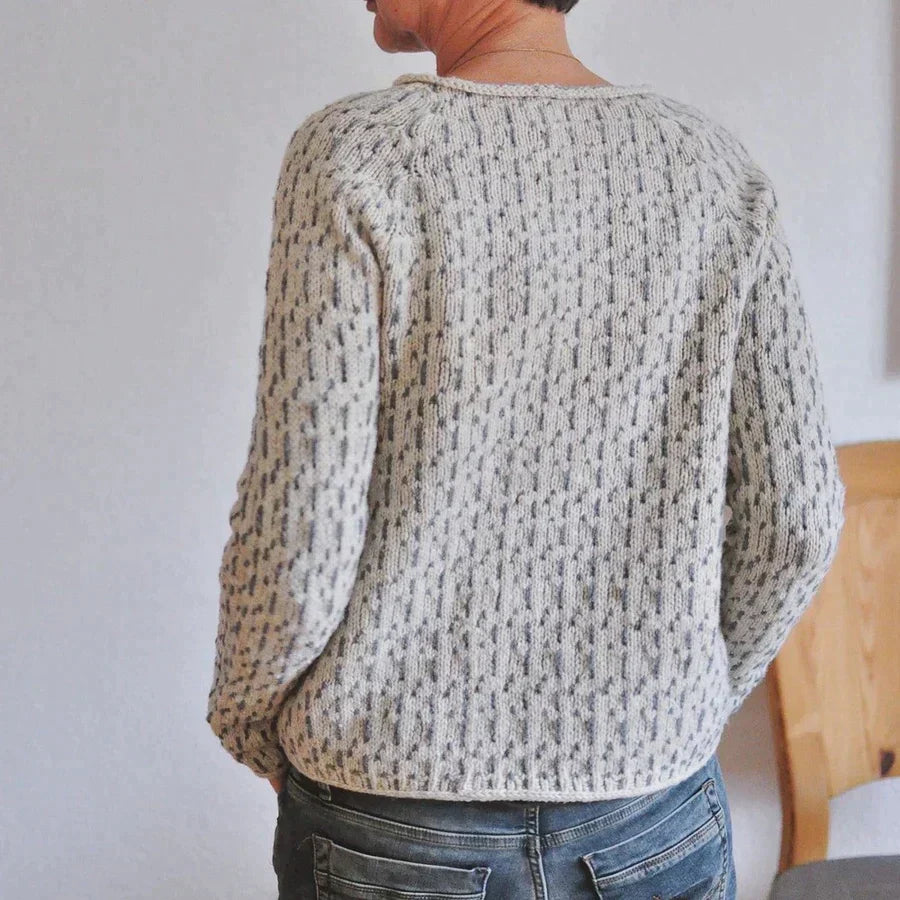 Strickpullover Mit Rundhalsausschnitt Für Damen