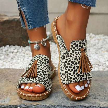 Women's Flat Sandals with Adjustable Straps and Cushioned Insole