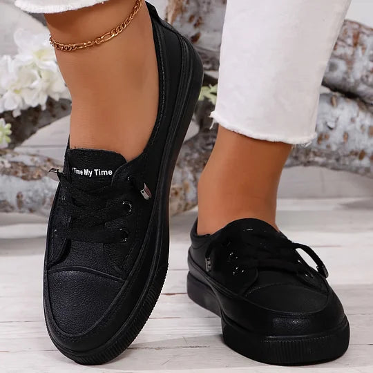 Women’s Orthopedic Lace-Up Walking Sneakers for Support