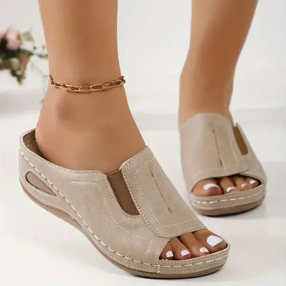 Lennox | Women’s Orthopedic Slip-On Wedge Sandals