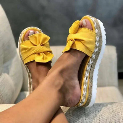 Maribel | Women’s Orthopedic Bow Platform Slides