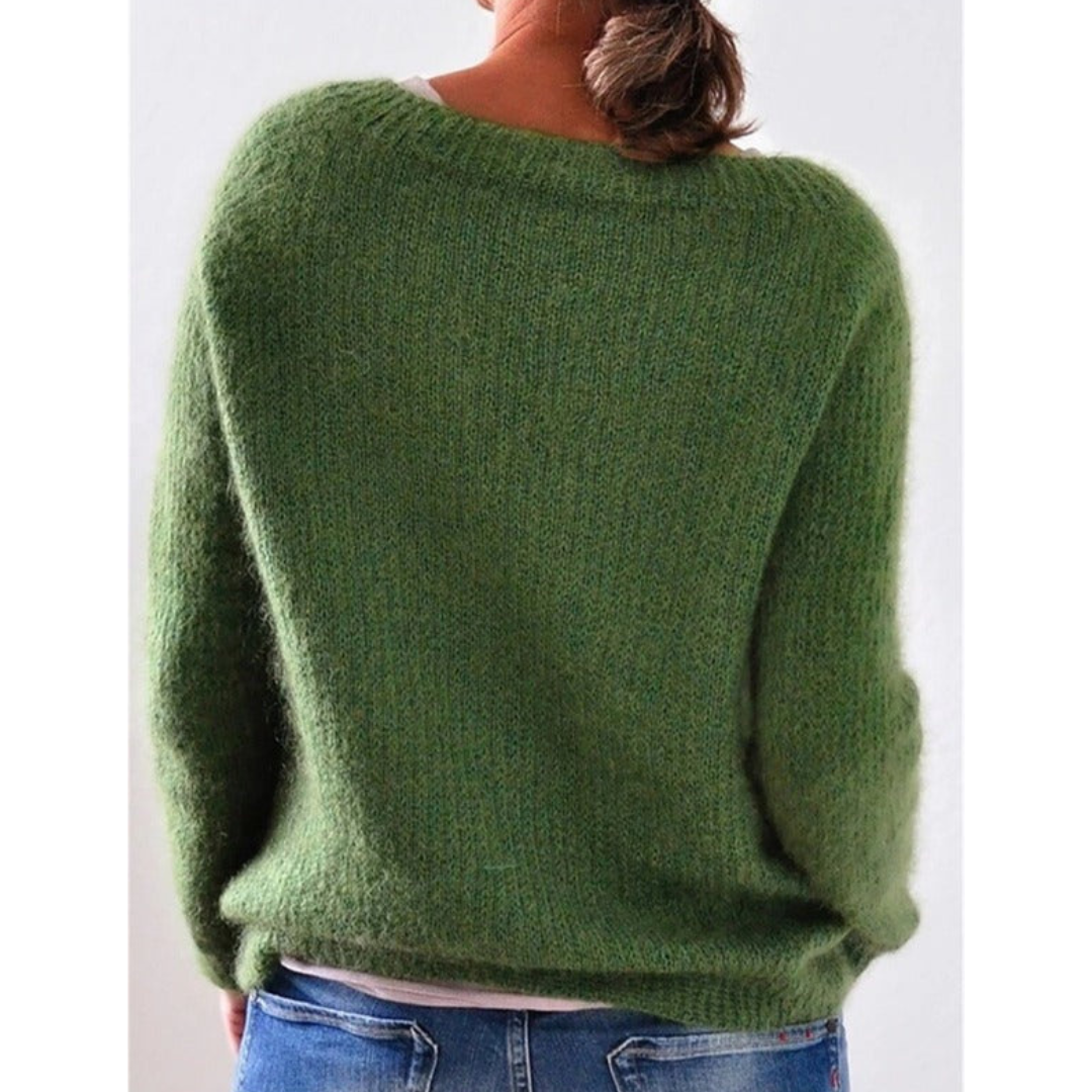 Eleganter Strickpullover Für Lässige Outfits Für Damen