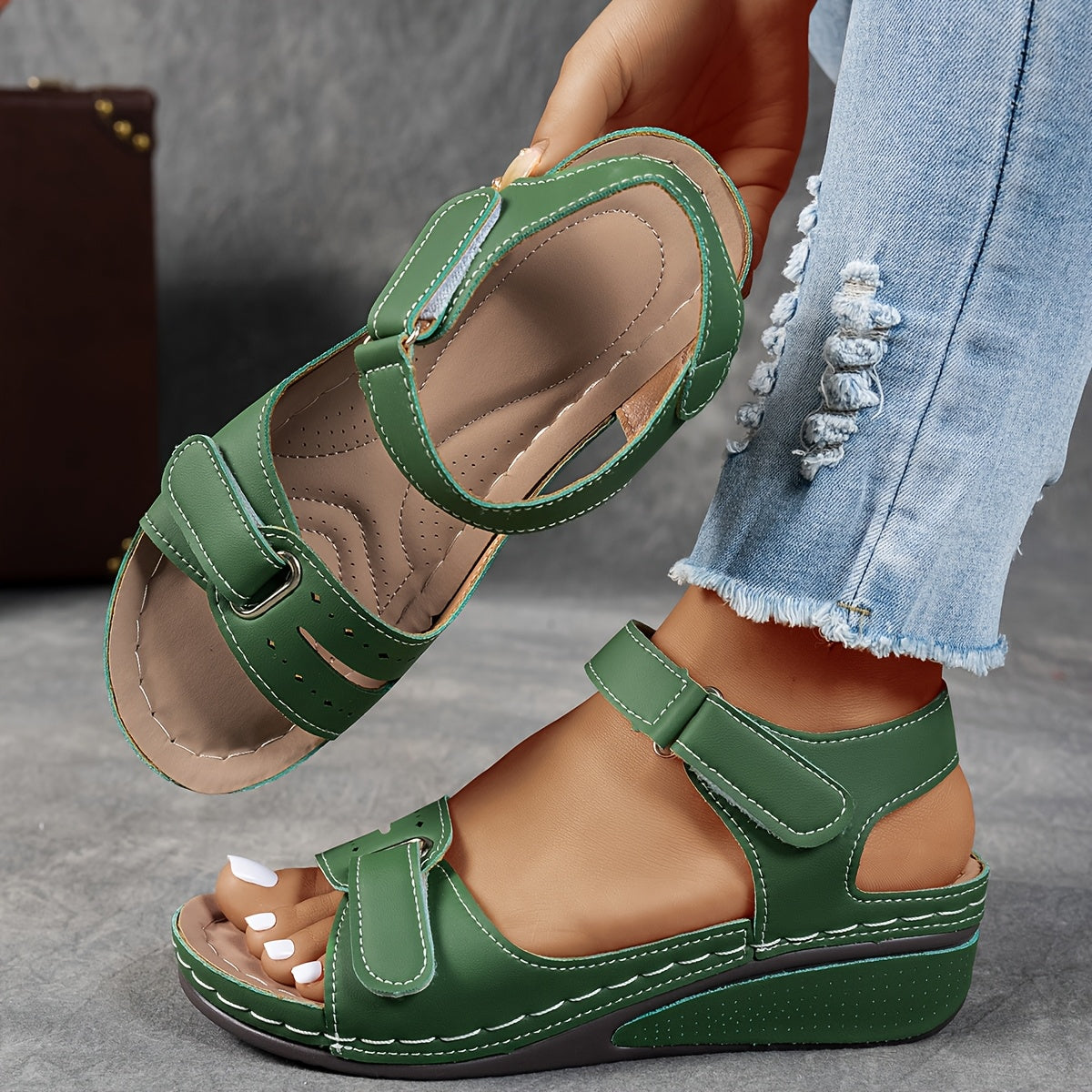Women's Orthopedic Wedge Sandals Comfortable Adjustable Summer Shoes