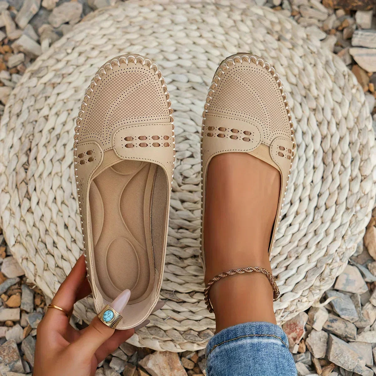 Women’s Orthopedic Slip-On Shoes with Breathable Design