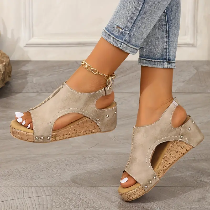 Women’s Orthopedic Block Heel Sandals with Adjustable Strap and Cushioned Sole