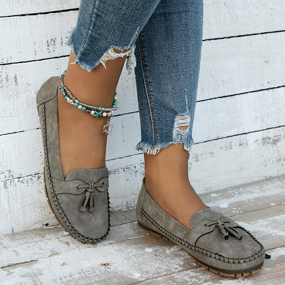 Women’s Orthopedic Vintage Loafers with Cushioned Insole and Slip-On Design