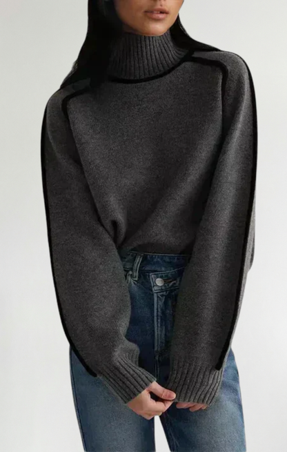 Women's Elegant Knit Sweater Soft Slim Fit Long Sleeve Pullover