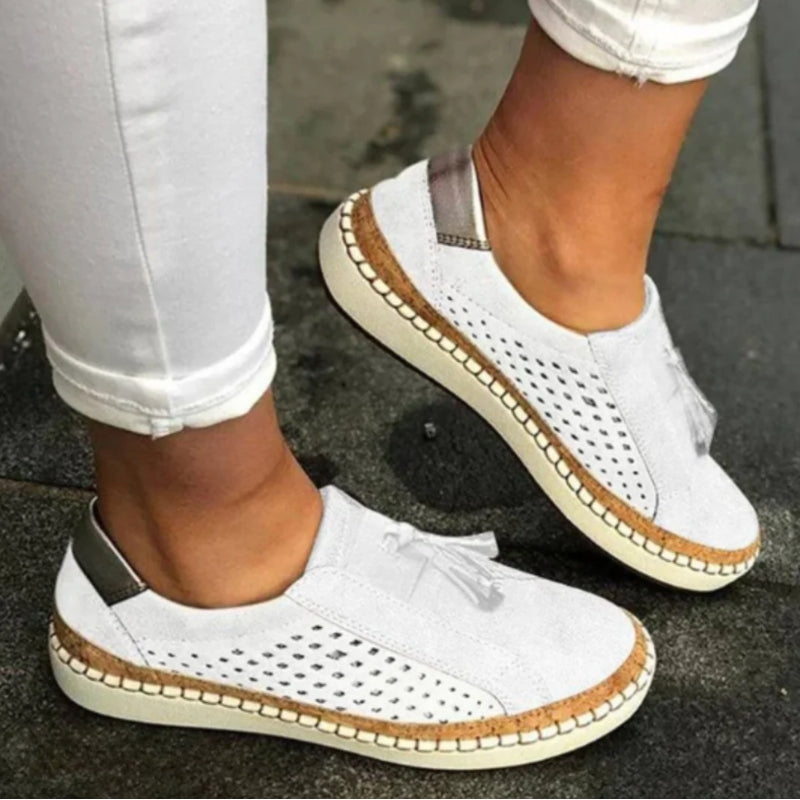 Women’s Orthopedic Slip-On Sneakers with Breathable Knit and Arch Support