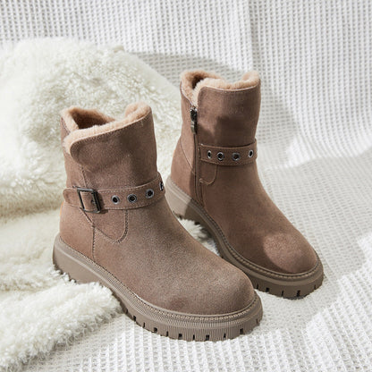 Winter Warme Damen Boots Starker Halt