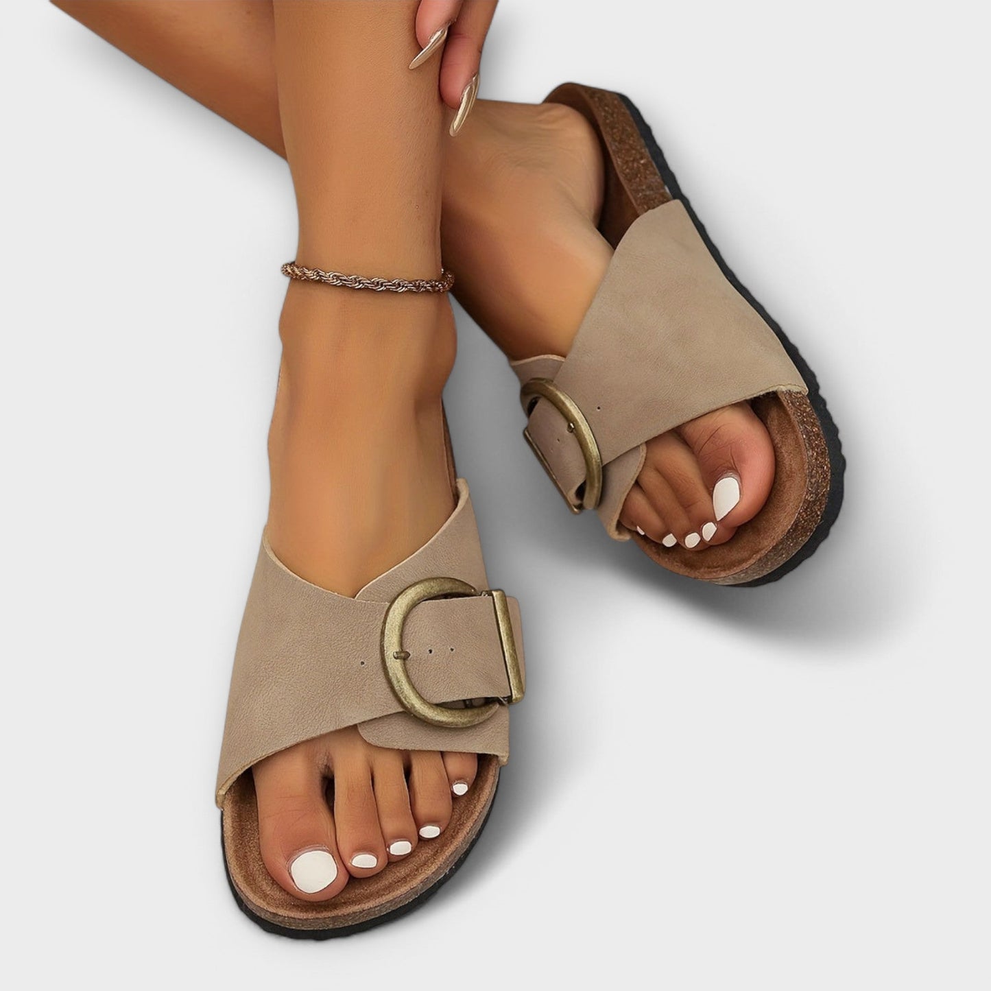 Women's Casual Sandals with Adjustable Straps and Cushioned Sole