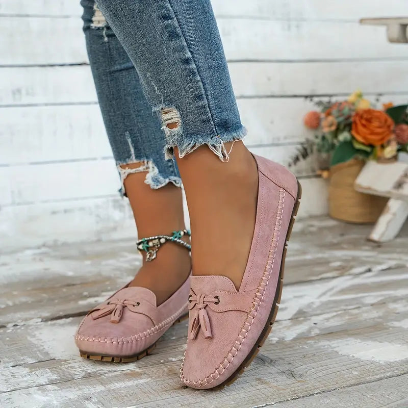 Women’s Orthopedic Vintage Loafers with Cushioned Insole and Slip-On Design