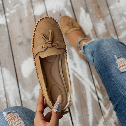 Women’s Orthopedic Vintage Loafers with Cushioned Insole and Slip-On Design