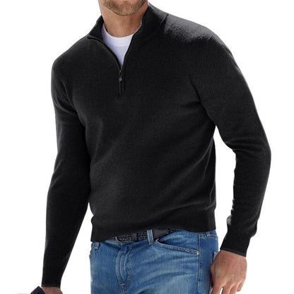 Stylischer Zip Pullover Für Herren Winter