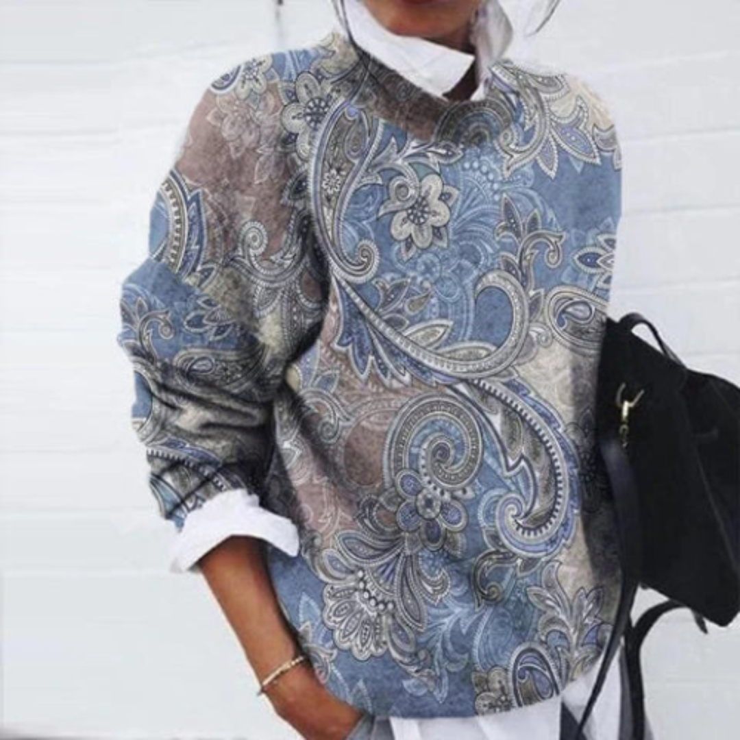 Chices Paisley Print Sweatshirt für Damen