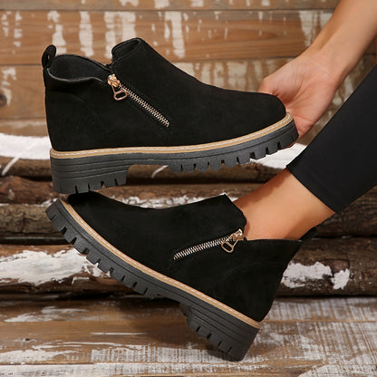 Women’s Orthopedic Ankle Boots with Easy-Zip Support