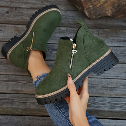 Women’s Orthopedic Ankle Boots with Easy-Zip Support