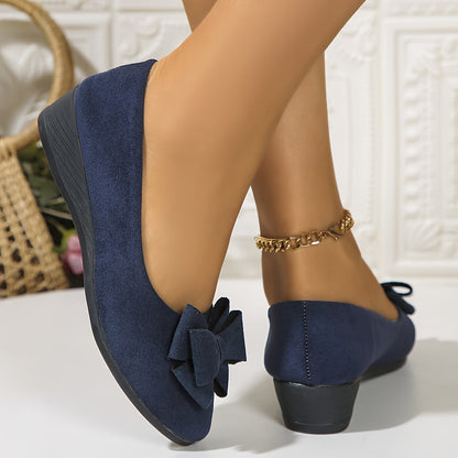 Women’s Comfortable Ballet Flats with Bow Detail