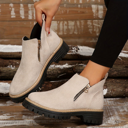 Women’s Orthopedic Ankle Boots with Easy-Zip Support
