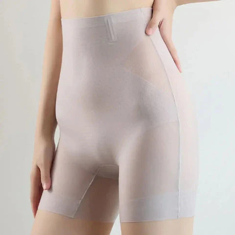 Elegant High Waist Shaping Ice Silk Underwear for Women