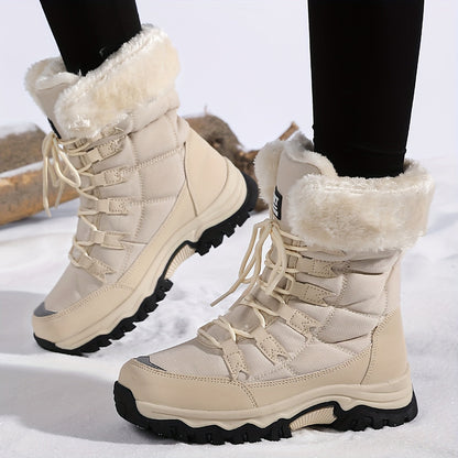 Winter Warme Damen Boots Außensohle Grip