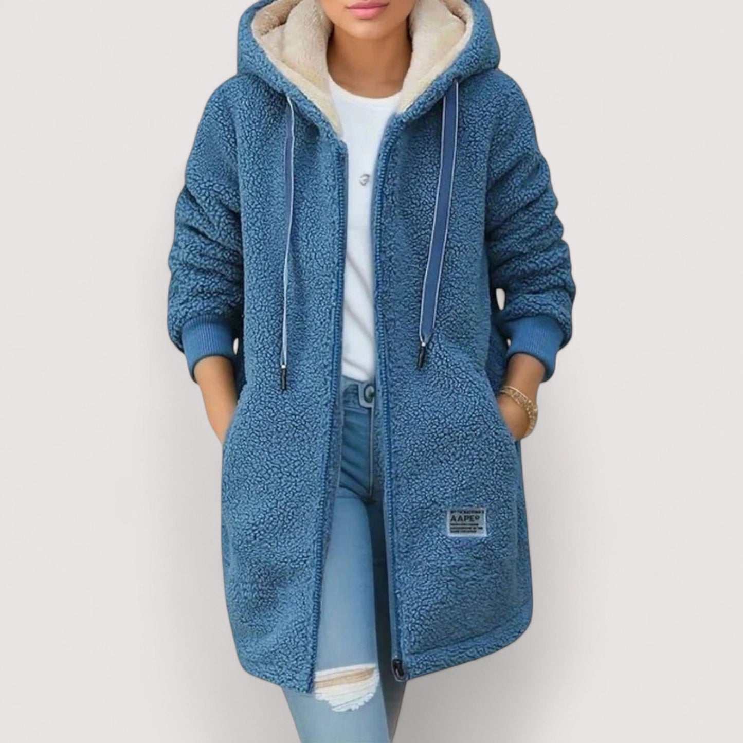 Damen Winter Warmer Rollkragen Teddy Pullover