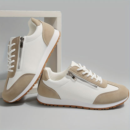 Women’s Orthopedic Walking Sneakers with Cushioned Sole and Lace Up Design