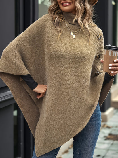 Cozy Warm Knit Poncho Cape for Women