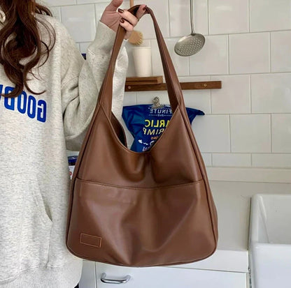 Modern Spacious Vegan Leather Tote for Women