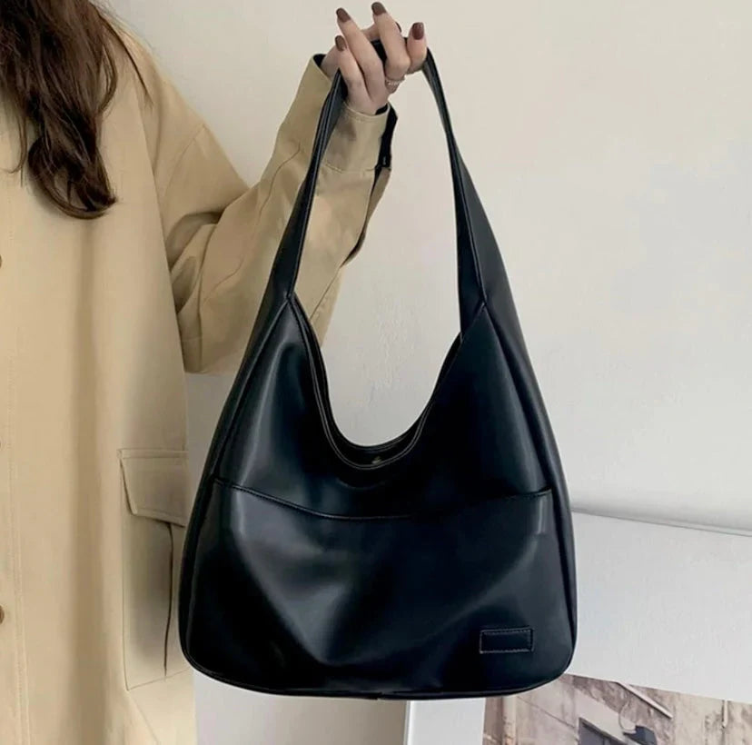 Modern Spacious Vegan Leather Tote for Women