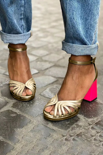Women's Classic Sandals with Ankle Strap and Open Toes
