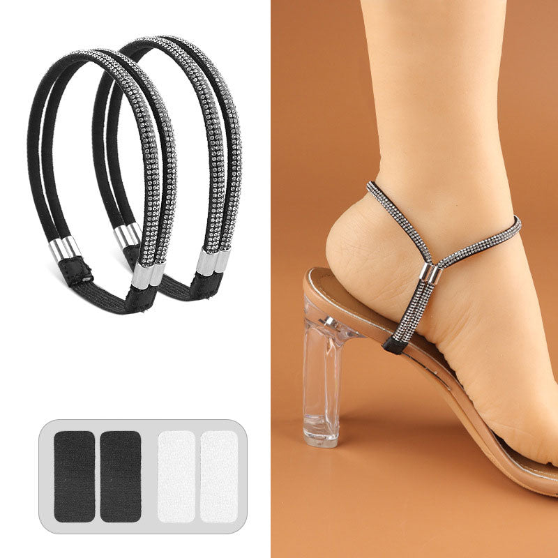 Adjustable Elastic Shoe Straps for Comfortable Fit