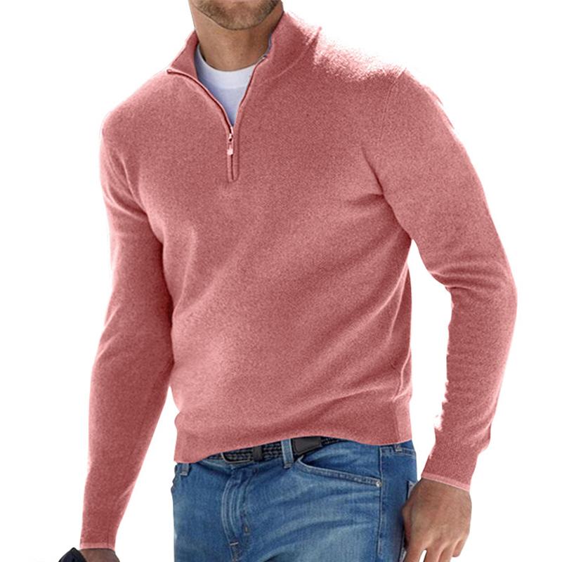 Stylischer Zip Pullover Für Herren Winter