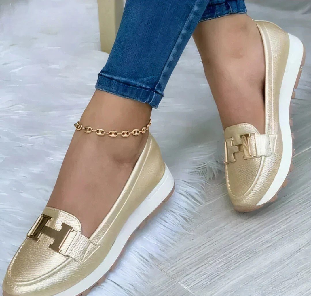 Women’s Orthopedic Slip-On Loafers with Cushioned Sole and Breathable Design