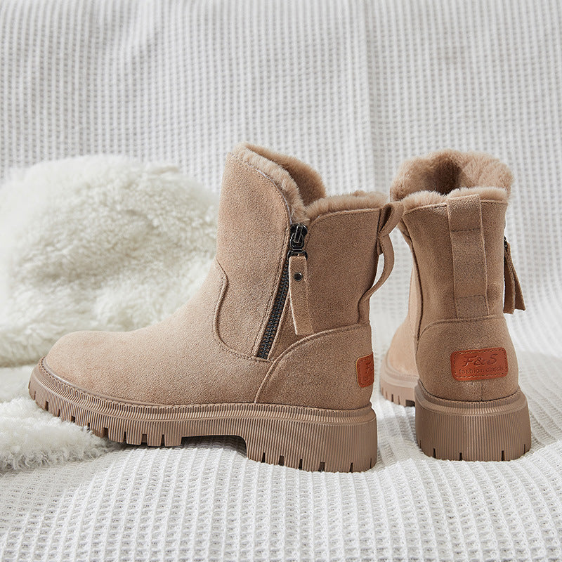 Winter Warme Damen Boots Starker Halt