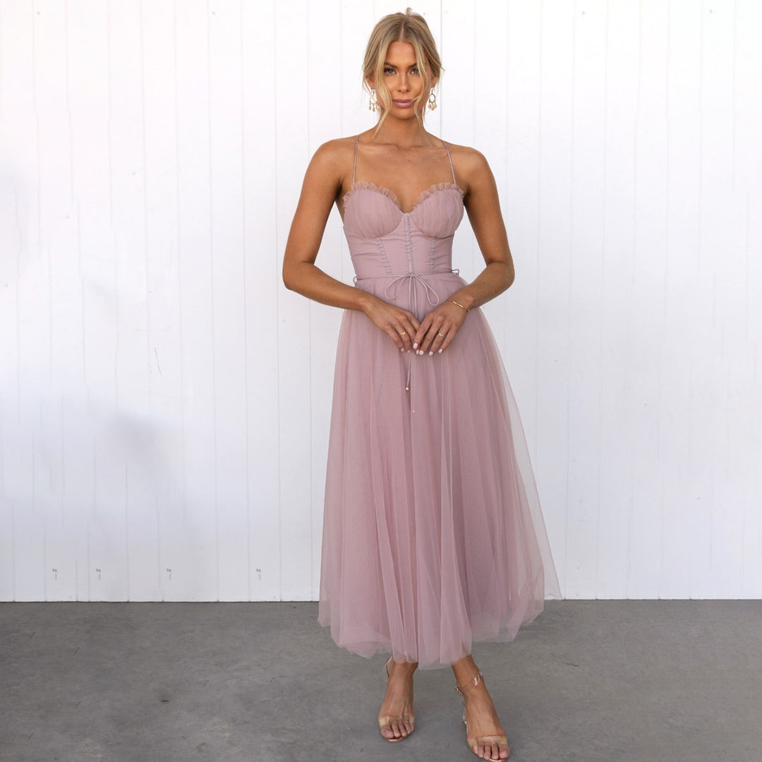 Elegant Feminine Midi Dress for Women