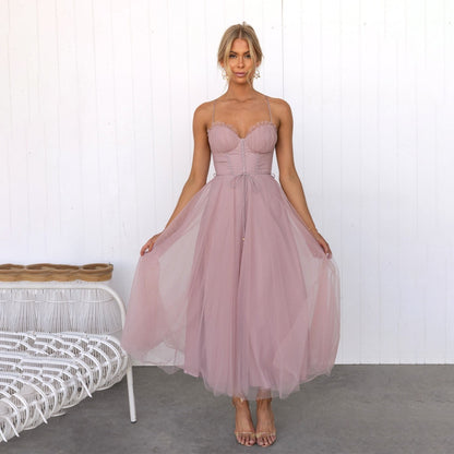 Elegant Feminine Midi Dress for Women