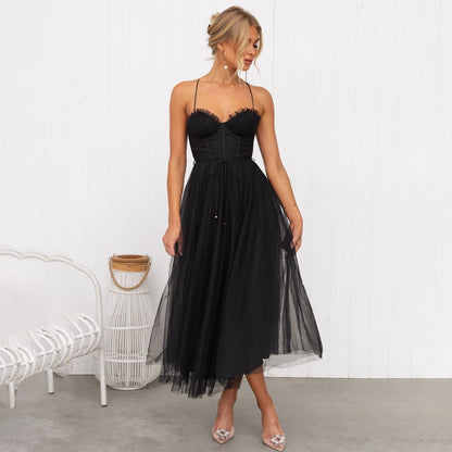 Elegant Feminine Midi Dress for Women
