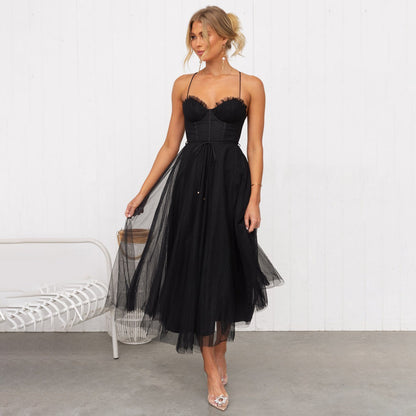 Elegant Feminine Midi Dress for Women