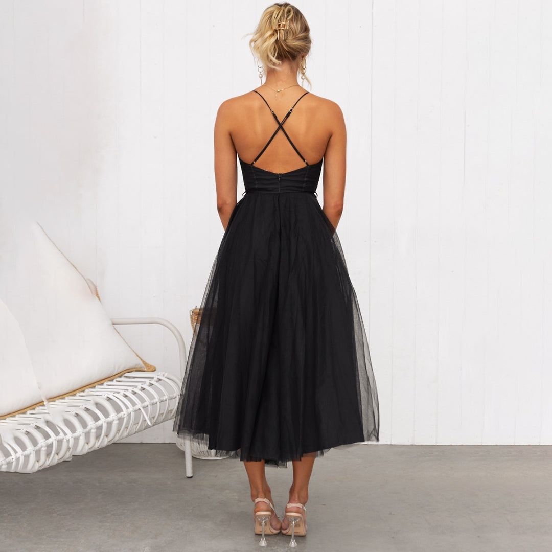 Elegant Feminine Midi Dress for Women