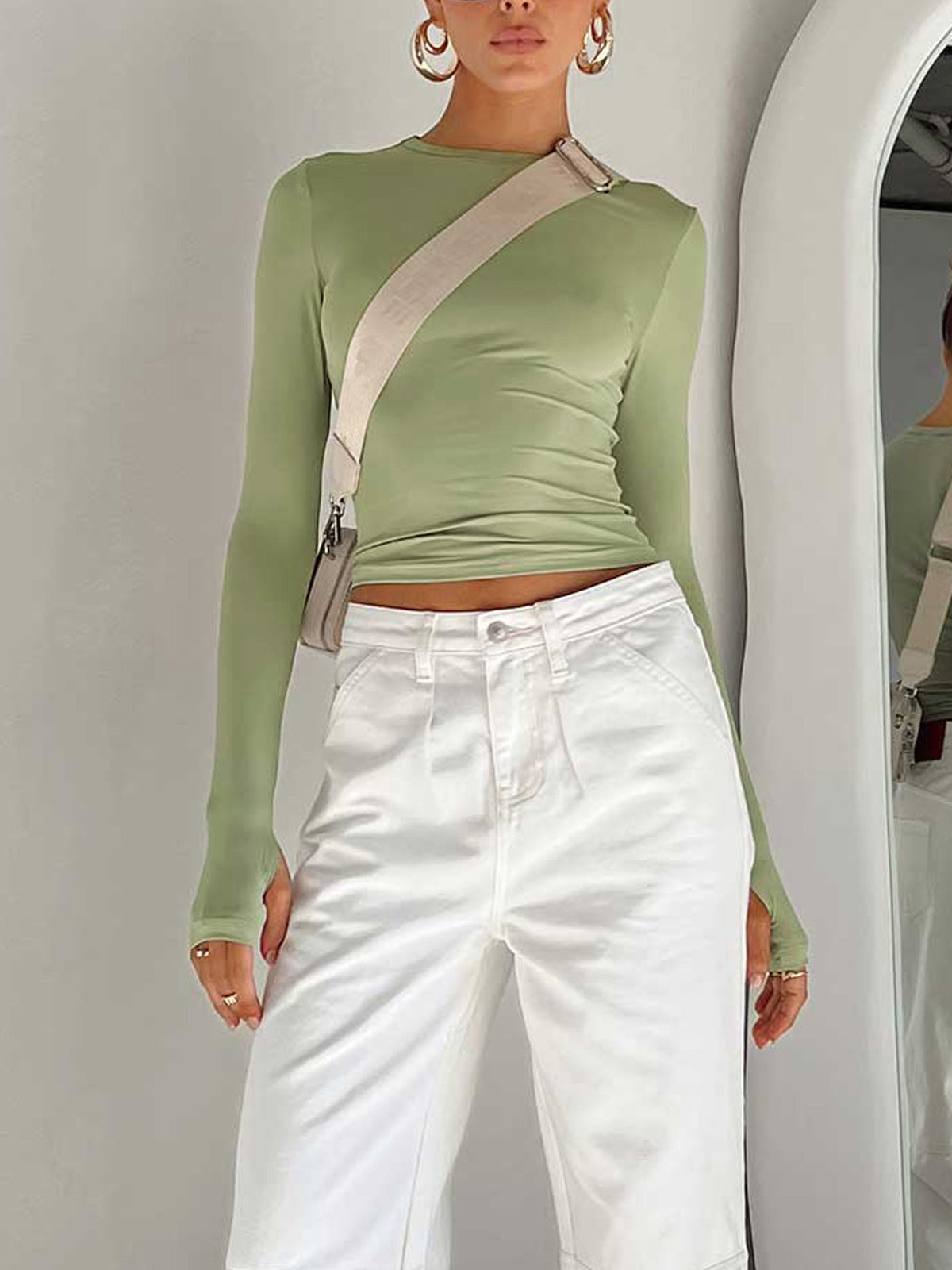 Brooklyn | Women Summer Long Sleeve Crop Top