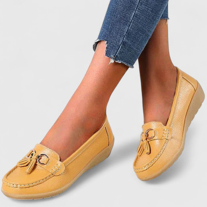 Women’s Orthopedic Slip-On Loafers with Cushioned Sole