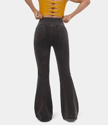 Flared High Waist Stretch Jeans for Women